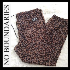 NWOT NoBo Plush Leopard Joggers